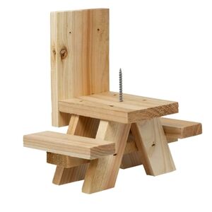 Squirrel picnic table 12 inches by 8 inch